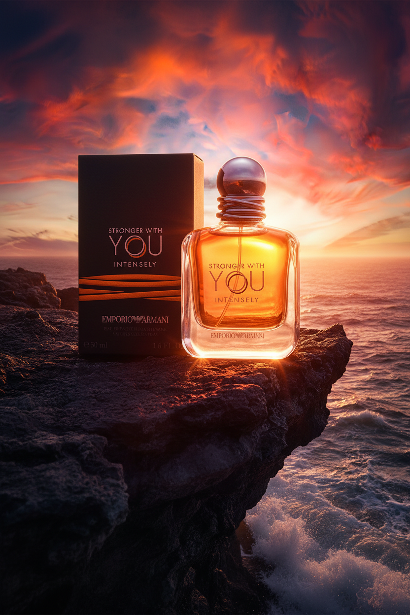 Stronger With You Intensely by Armani Eau De Parfum Spray 1.6 oz
